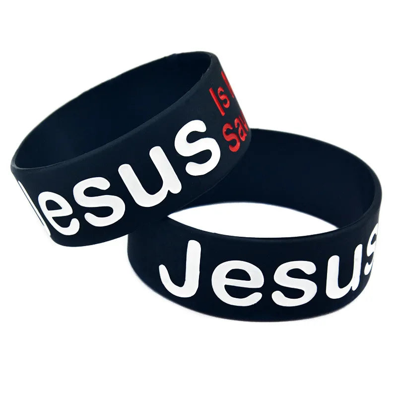 Pulseira inteira de Silicone Jesus