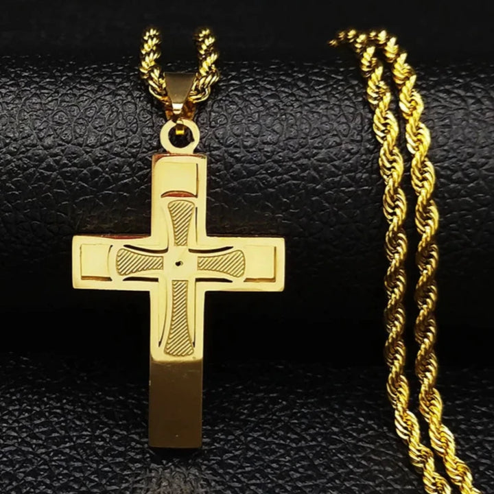 Colar-Crucifixo-Dourado