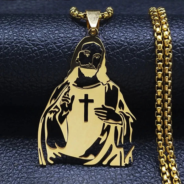 Colar-Pingente-Jesus-Dourado