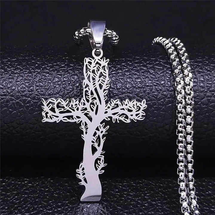 Colar-Crucifixo-Prateado
