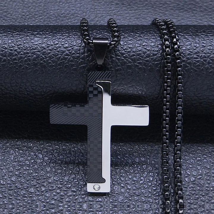 Colar-Crucifixo-Preto