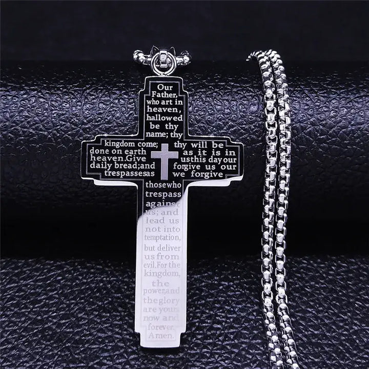 Colar-Crucifixo-Prateado