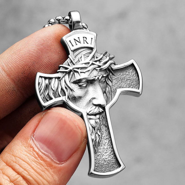 Colar-Crucifixo-Prateado