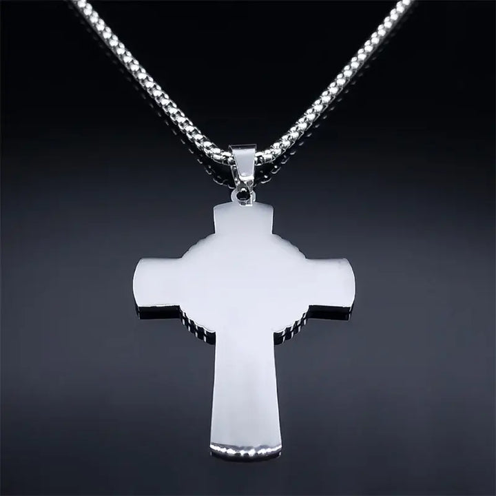 Colar-Crucifixo-Prateado