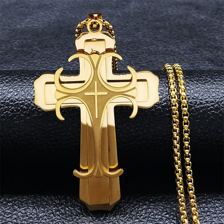 Colar-Crucifixo-Dourado