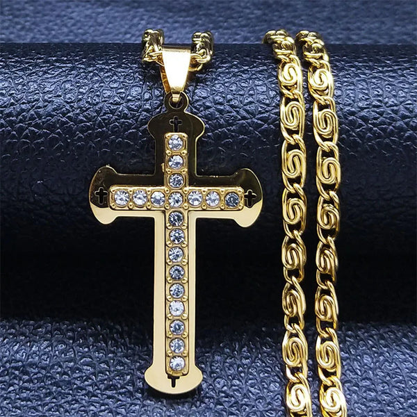 Colar-Crucifixo-Ouro