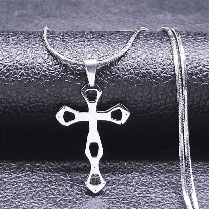 Colar-Crucifixo-Prateado
