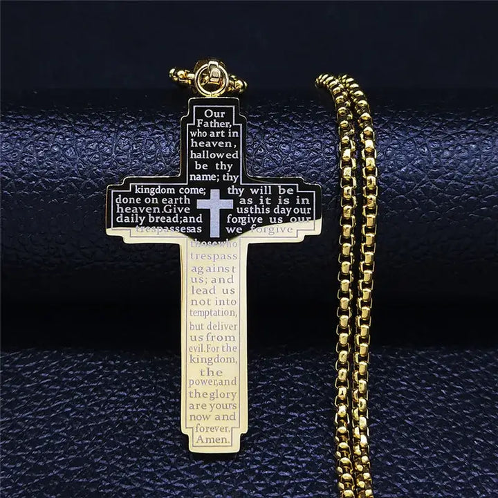 Colar-Crucifixo- Dourado
