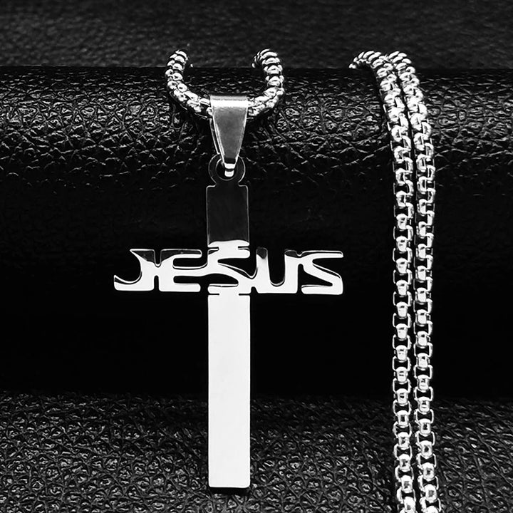 Colar-Crucifixo-Prateado
